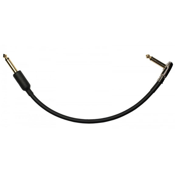 10" Castline Gold Mogami 2524 Guitar Pedal Board Effects Switcher Patch Cable 1/4 TS Low Profile and Short Barrel Connectors