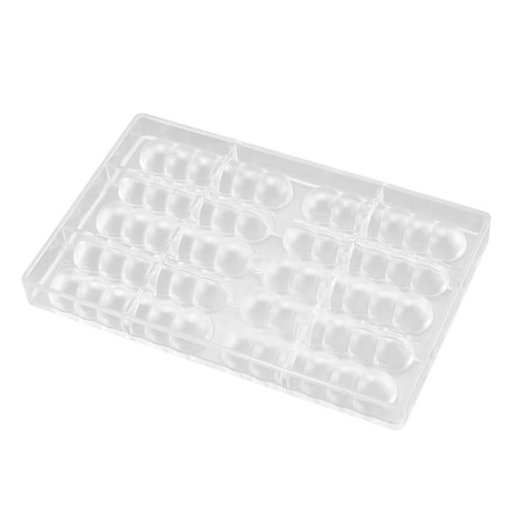 10 Cavity Chocolate Mould Half Round Gourd Shape Cake Mould Cake Mould for Bakeware Candy Pastry Bakery Tools