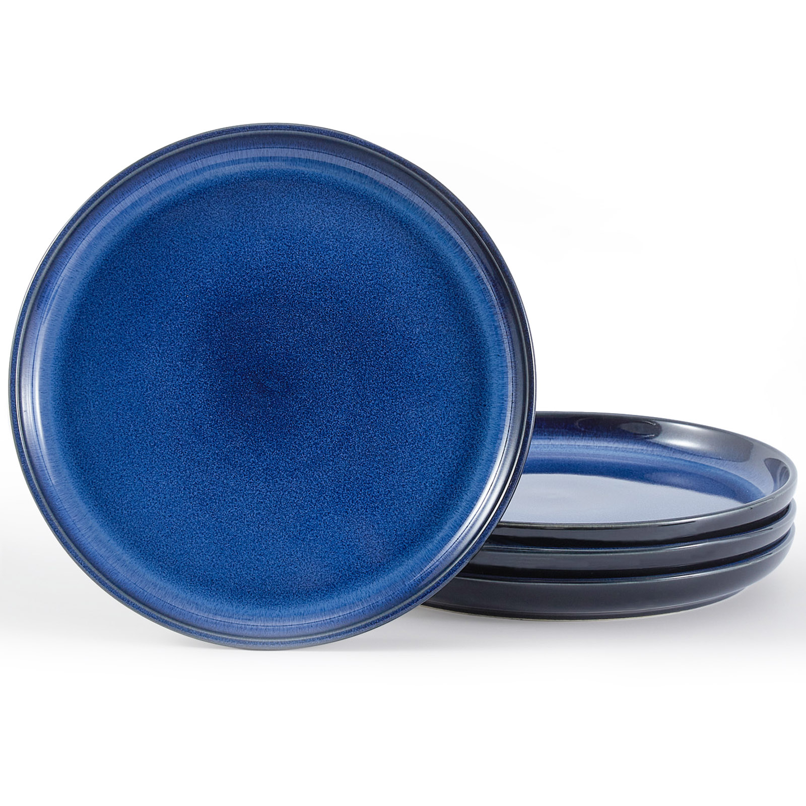 Koyal Wholesale Reef Glass Charger Plates, Bulk Set of 4, Gold Foil