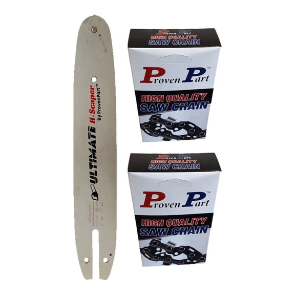 10" Chainsaw Guide Bar With 2 Chains 3/8" LP .050" 40 DL A318 Fits PP300, PP400