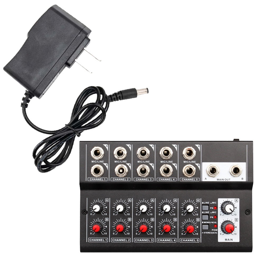 10-Channel Mixing Console Digital Mixer Stereo Usb Mixer for Recording DJ