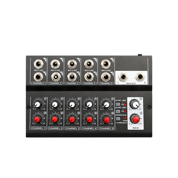 10-Channel Mixing Console Digital Mixer Stereo for Recording DJ Network Live Broadcast mixer ,Easy to Use