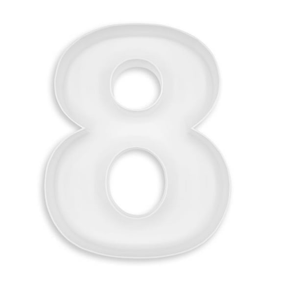 10" Charcuterie Letters Reusable Plastic Box Form Tray Display for Treats, Charcuterie , Candy, Charcuterie Box, Custom Charcuterie Letters Fillable - Reusable Letter Box - (White Plastic, 8)