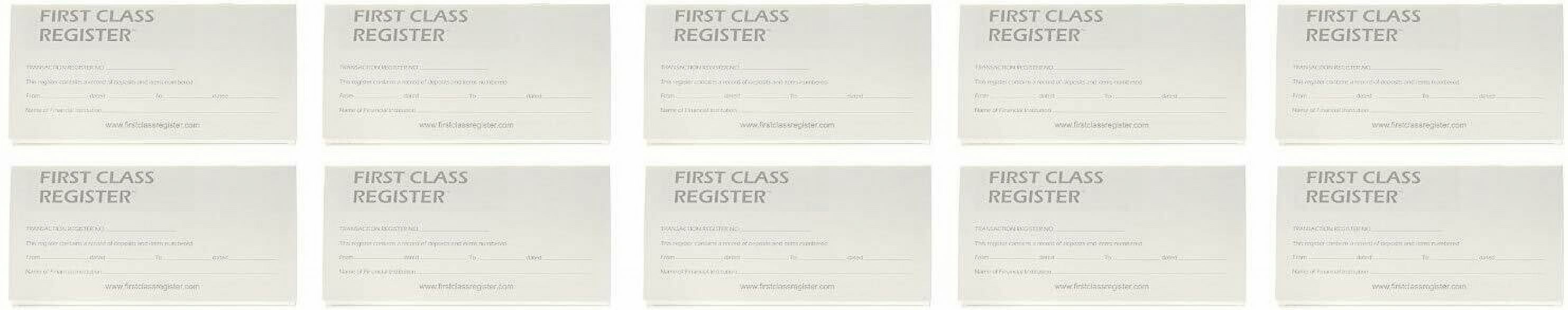 10 Checkbook Transaction Registers Record Book and Ledger by First