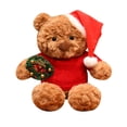 thumbnail image 1 of 10'' Christmas Teddy Bear Plush Toy, Cute Stuffed Animal Doll, 1 of 4
