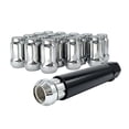 thumbnail image 1 of 10 Chrome 1/2 Wheel Lock Tuner Lug Nuts - 6 Spline - 1.38 Inch Tall - with Key - Fits Many Jeep, Buick, Chevy, Dodge, Ford, Mercury, 1 of 13