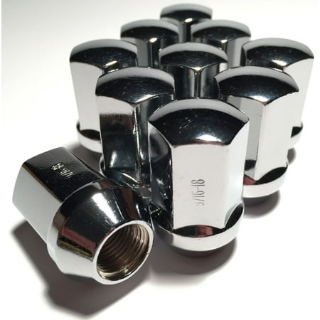 10 Chrome 9/16 Dodge OEM Lug Nuts Ram 1500 Durango Dakota Raider Factory Lugs