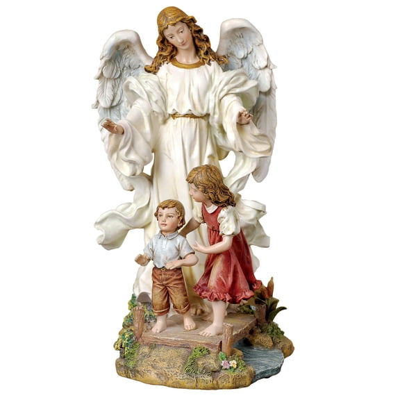 10" Classic Guardian Angel Figurine