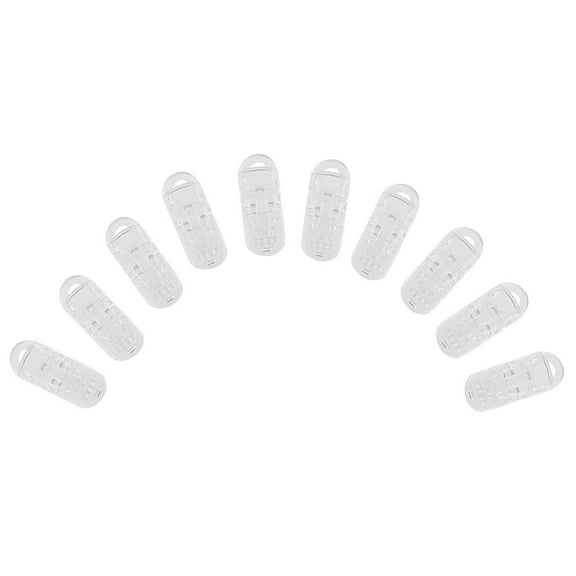 10 Cle Pacifier Clip Holder Clips Chain 25mm Ribbon Clip