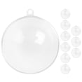 thumbnail image 1 of 10 Clear Fillable Ornament Balls 6cm for DIY Christmas Decor, 1 of 1