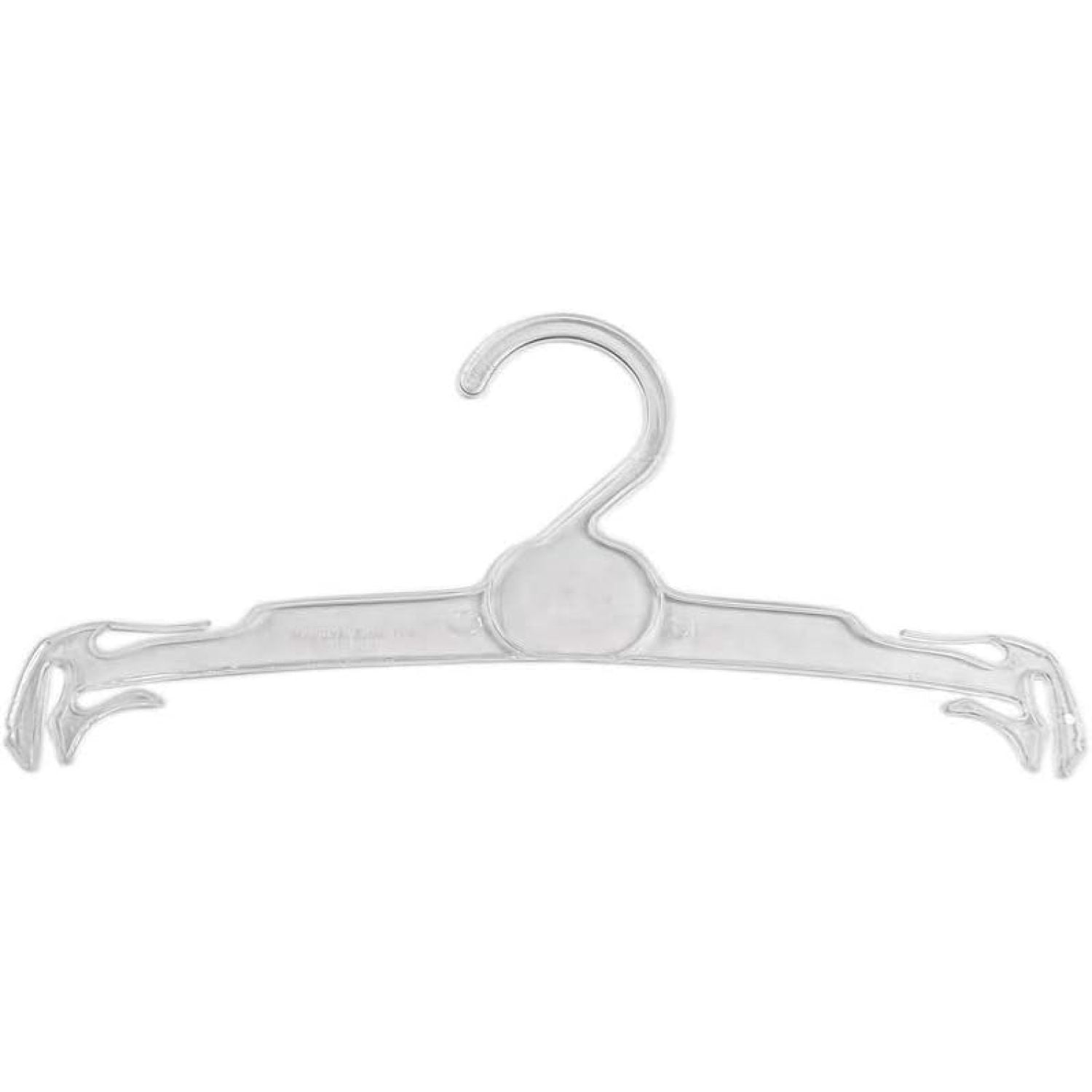10" Clear Plastic Lingerie/Bra/Panties Hanger Pack of 50