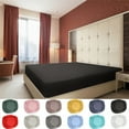 thumbnail image 1 of Under $10 Clearance! InsCrazy Full Size Bed Sheets,Fitted Bed Sheet Piece Non-Slip Fixed Bed Cover All-Inclusive Mattress Protection Bed Cover Soft Fiber Suitable for Sleeping Naked 54 x 75", 1 of 7