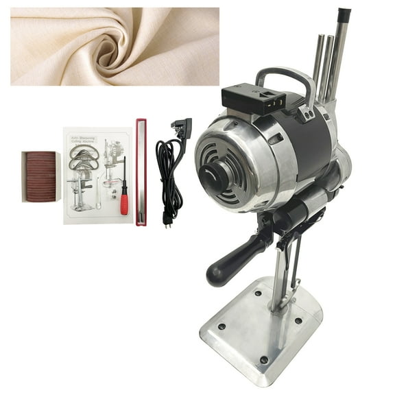 10" Cloth Fabric Cutter Machine Straight Knife Electric Vertical Commercial Home 1100W 110V