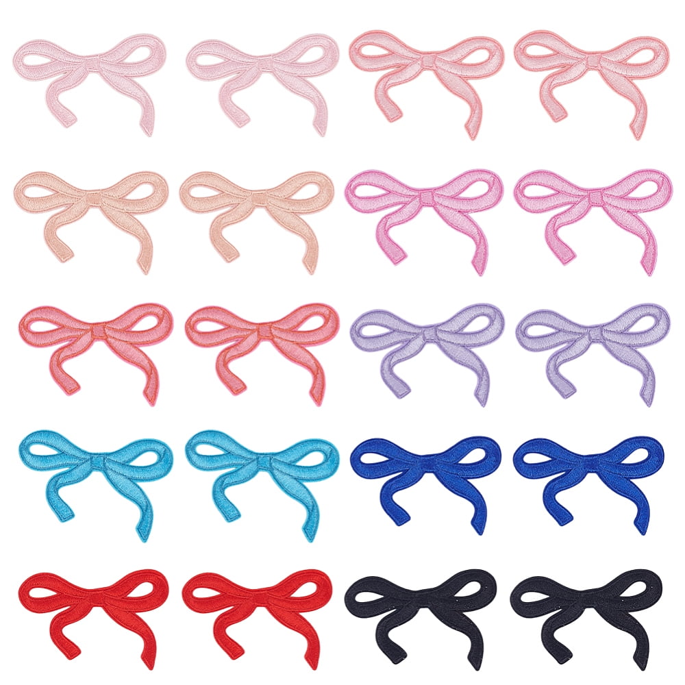 10 Color 20Pcs Embroidered Patches Colorful Iron on Patches Small Cute ...