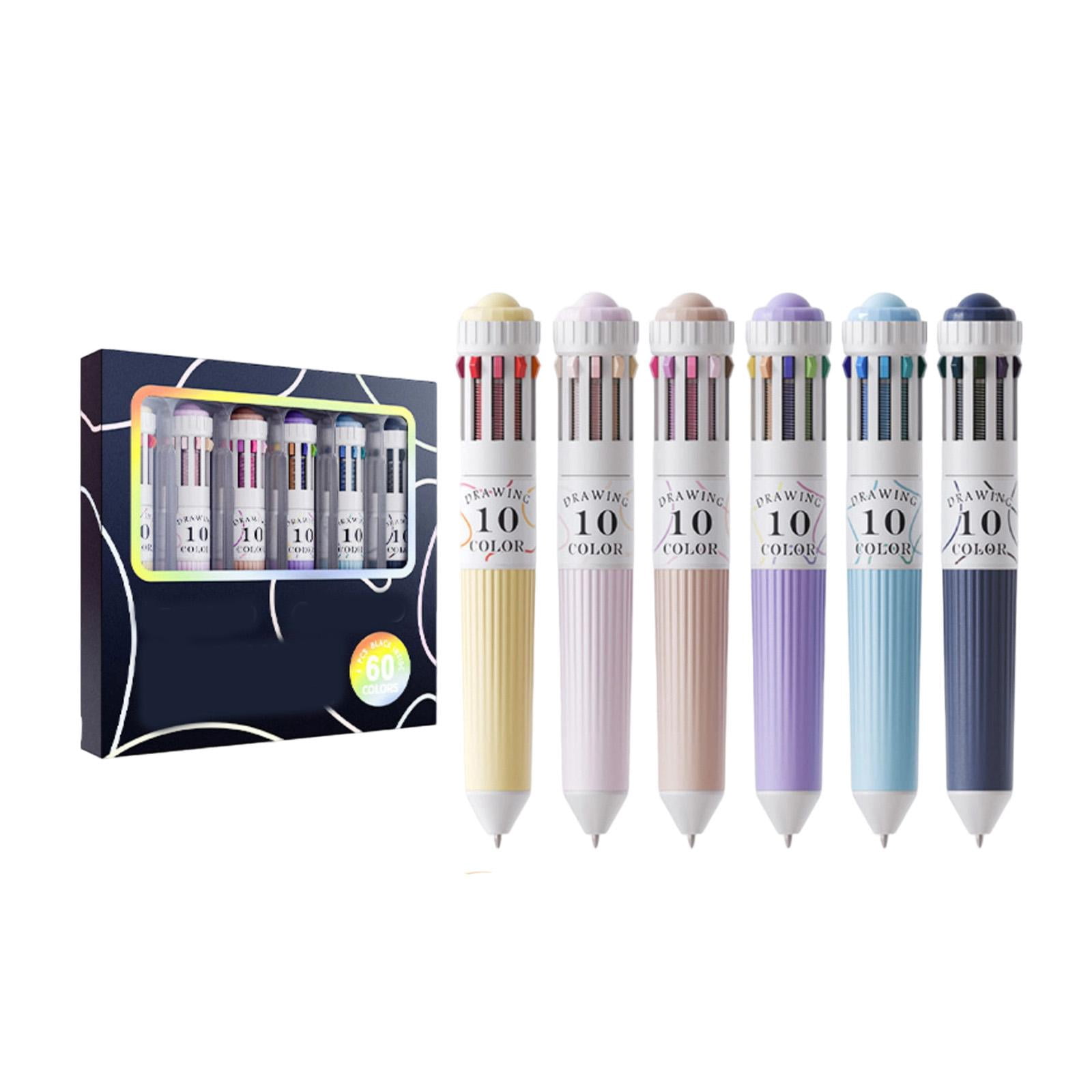 10-Color Ballpoint Pen Multi-Color Drawing and Writing Art Pen for ...