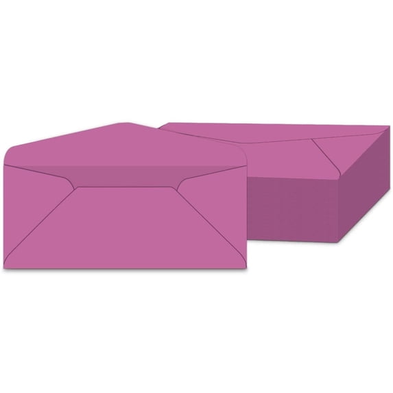 #10 Color Envelopes | Colored Standard Business Size Mailers | Value Pack of 500 Per Pack | 4 1/8 x 9 1/2 Inches (Planetary Purple)