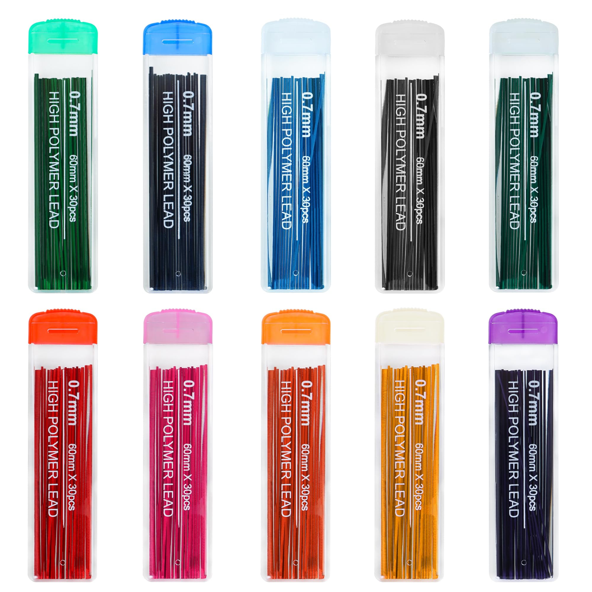 10 Color Lead Refills 300 Pieces Pencil Lead Refill Colored Mechanical Pencil