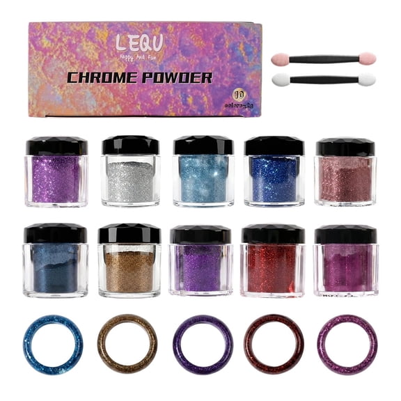 10-Color Magic Mirror Pigment Powder