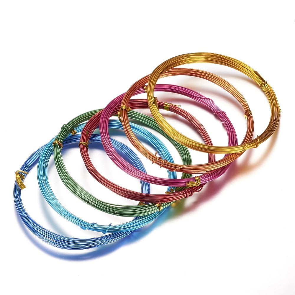 10 Colors 160 Feet Aluminum Wire 9 12 15 18 20 Gauge Bendable Metal Craft Wire 3mm Flexible Sculpting Beading WireDIY