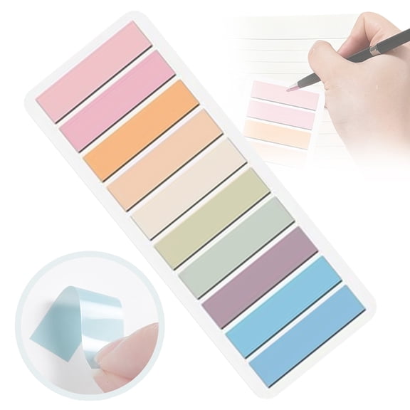 10 Colors 200Pcs Sticky Index Tabs,Color Note Tabs Booktabs Colored Labels Tabs Annotation Tabs Writable and Repositionable for Notebooks, Bible Study, Binder, File Folder, Planner and Supplies