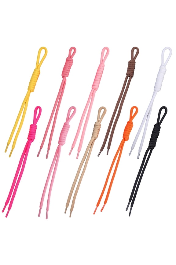 10 Colors Bag Charms Rope Keychain Rope Purse Charm Keychains Bulk Colorful Nylon Braid Cord Bag Charm Purse Hanging Ornaments