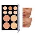 thumbnail image 1 of 10 Colors Concealer Full Coverage Cream Contour Palette with Brush Waterproof Long Lasting Contour Palette Kit Under Eye Color Corrector Pot Concealer Palette for Dark Circles Mature Skin Makeup, 1 of 7