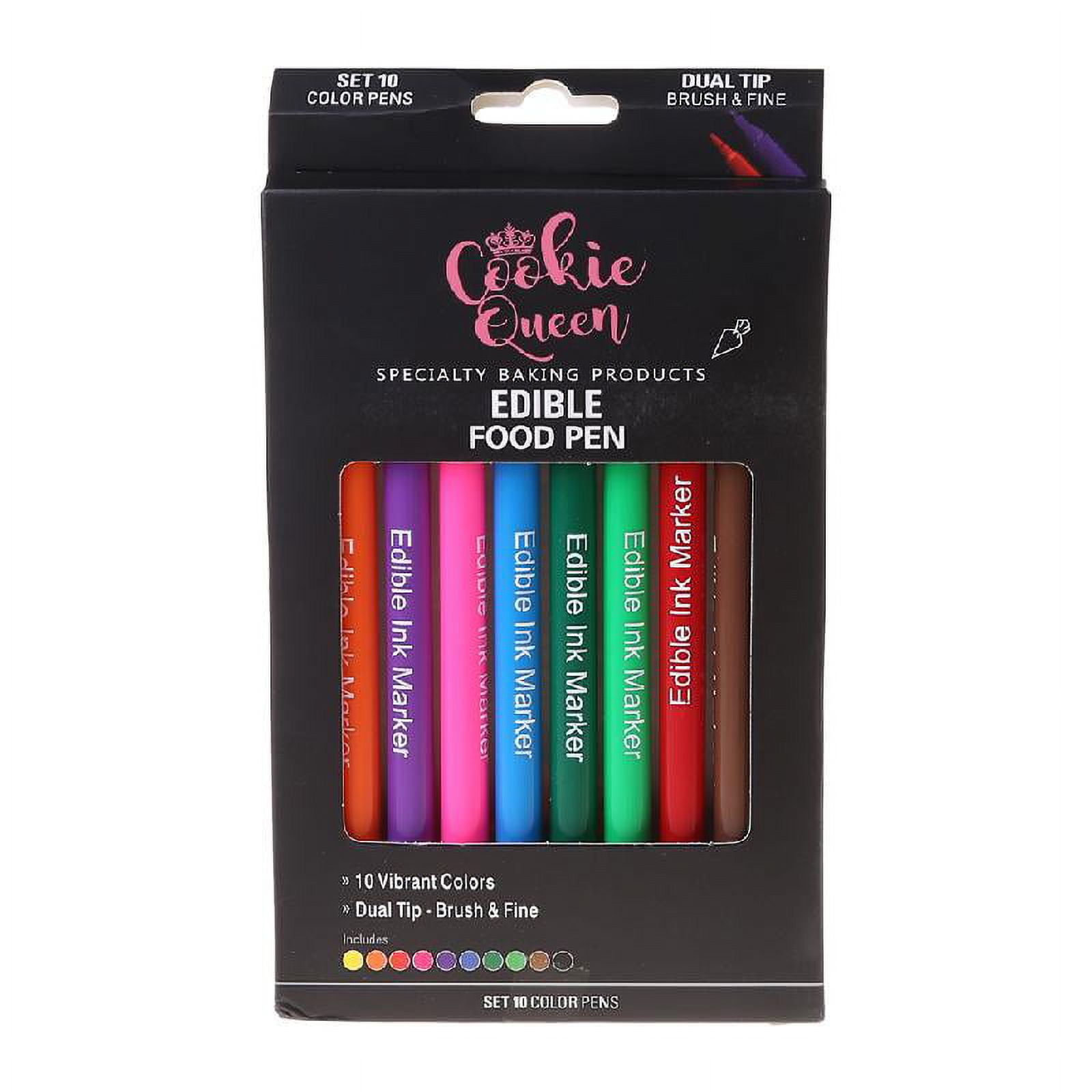 10 Colors Edible Ink Markers for Cookies Epoxy Resin Design Food