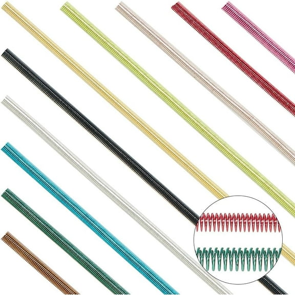 10 Colors French Wire 1mm 18 Gauge 50G French Bullion Wire Round Flexible Coil Wire Metallic Wire Gimp Wire Copper Wires for Jewelry Making Embroidery Beading Art Work Garment Decoration