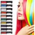 10 Colors Hair Chalks, Bright Coloured Temporary Hair Dye NonToxic