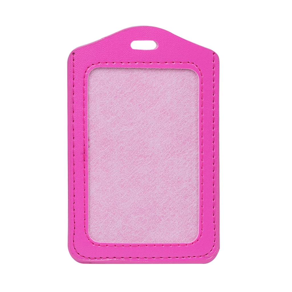 Work Bdges 10 Colors ID Window Business Work Card Holder Leather for Case Badge ...