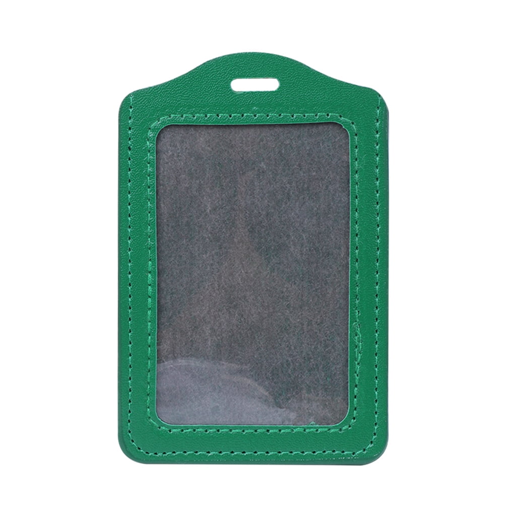 10 Colors ID Window Business Work Card Holder for Case Badge Vertical