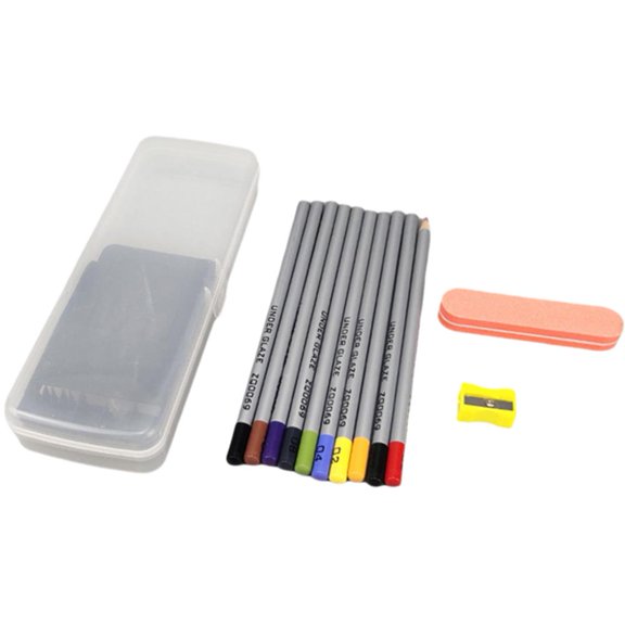10 Colors Pottery Drawing Pencils Set 1100-1300C Underglaze Ceramic Pencil Lead-Free Non-Toxic Easy Grip for Hand-Painted Art