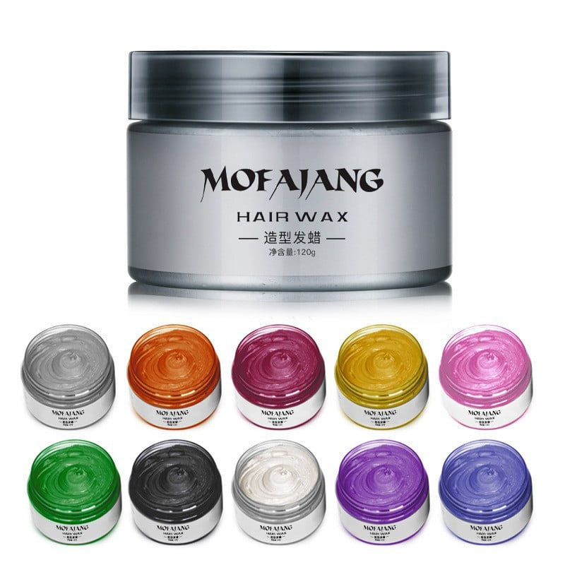 10 Colors Unisex Hair Color Wax Mud Dye Styling Cream Diy Coloring