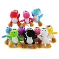 10 Colors Yoshi Plush Keychain Kawai Stuffed Animals Plush Pendant ...