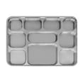thumbnail image 1 of 10 Compartment Silver Disposable Party Thali Plates by Poojabazar (100 Pack), 1 of 7