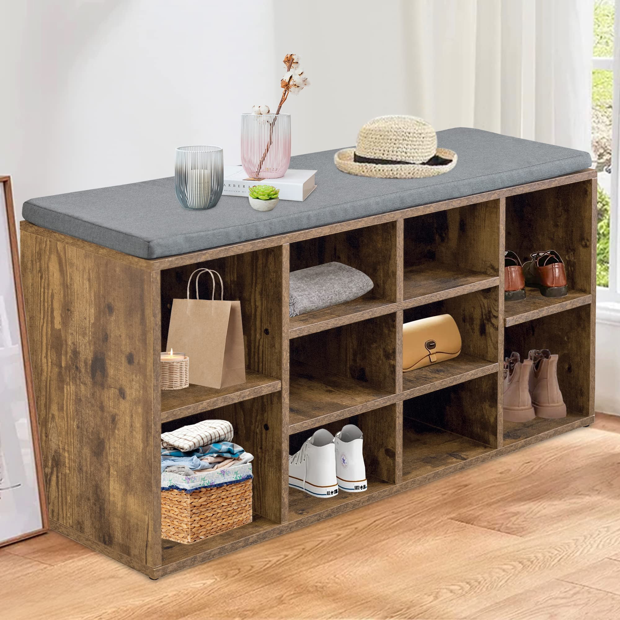 Vasagle shoe bench storage cabinet sale