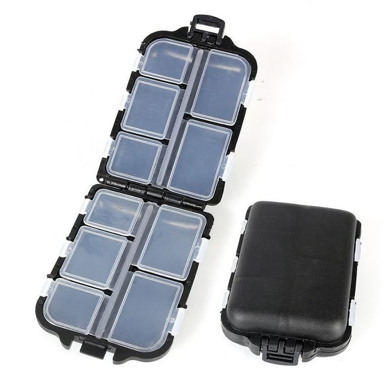 10 Compartments Tackle Boxes, Tackle Utility Boxes, Plastic Box Storage  Organizer Box with Dividers, Fishing Tackle Storage Box Organizer