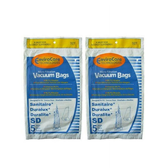 10 Compatible with Sanitaire Duralux Style SD Microfiltration Vacuum Cleaner Bags