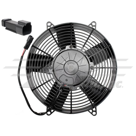 10" Condenser Fan Assembly, Puller, Paddle Blade, High Performance, 24V - 350-8687