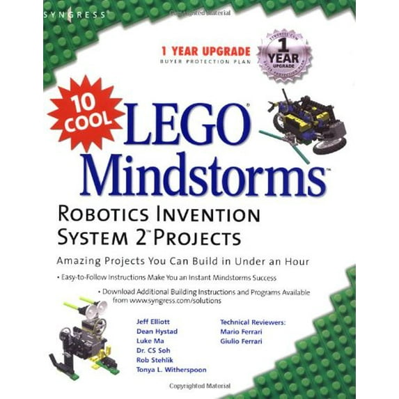 Pre-Owned 10 Cool Lego Mindstorm Robotics Invention System 2 Projects: Amazing Projects You Can Build in Under an Hour (Paperback) 1931836612 9781931836616