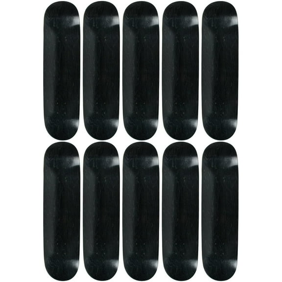 10 Count 8.25" Blank Skateboard Deck Stained Black Moose 7-Ply Canadian Maple