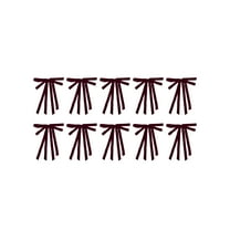 10 Count Burgundy Velvet Christmas Drape Bow, 9"x14" Vintage Rustic Small Craft Bows Ornaments for Garlands, Wreaths, Gift Wrapping, Candy Bags,and Party DIY Decorations Red