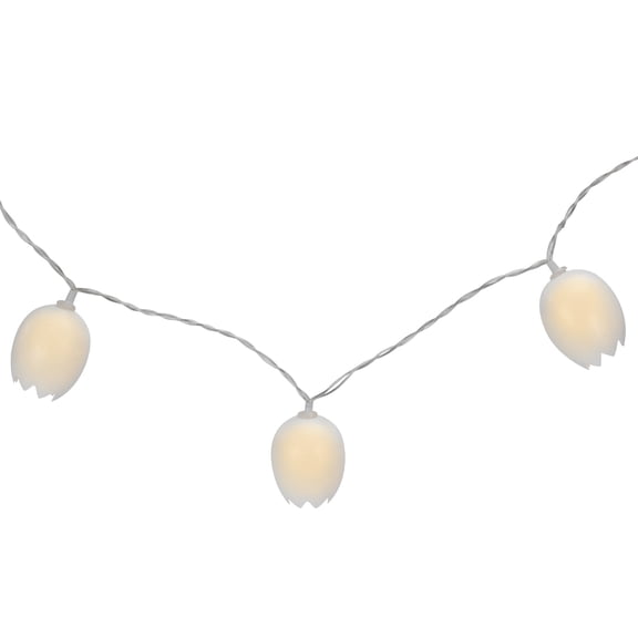 10-Count Cracked Easter Egg LED String Lights 4.5ft Clear Wire