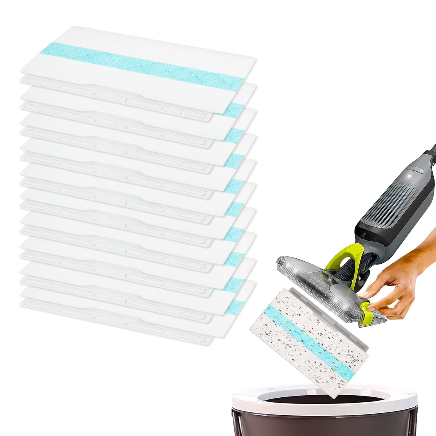 10 Count Disposable Vacmop Pad for Shark Vacmop VM252 VM251 VM250 VM200