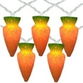 thumbnail image 1 of 10-Count Orange Carrot Easter String Light Set 7.25ft White Wire, 1 of 3