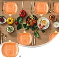 thumbnail image 1 of 10 Count Pumpkin Paper Plates Fall Disposable Plates 7" Pumpkin Shaped Thanksgiving Dinner Platter for Autumn Halloween Harvest Tableware Party Supply, 1 of 7