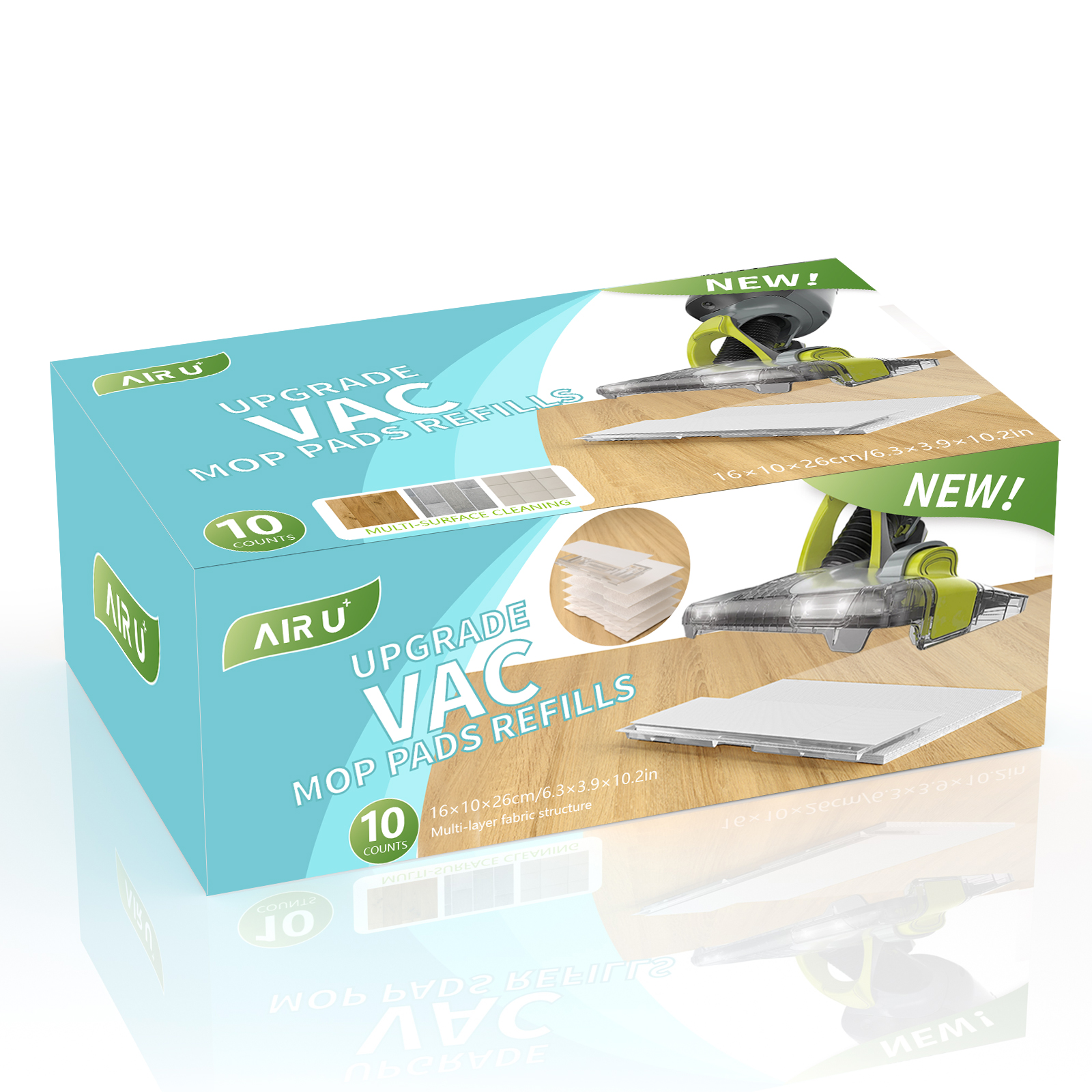 Shark VACMOP Disposable Hard Floor Vacuum and Mop Pad Refills 30 CT