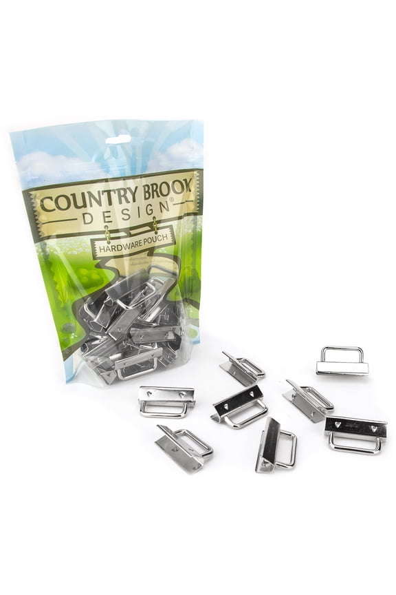 10 - Country Brook Design® 1 1/2 inch Wristlet Key Chain Fob Hardware
