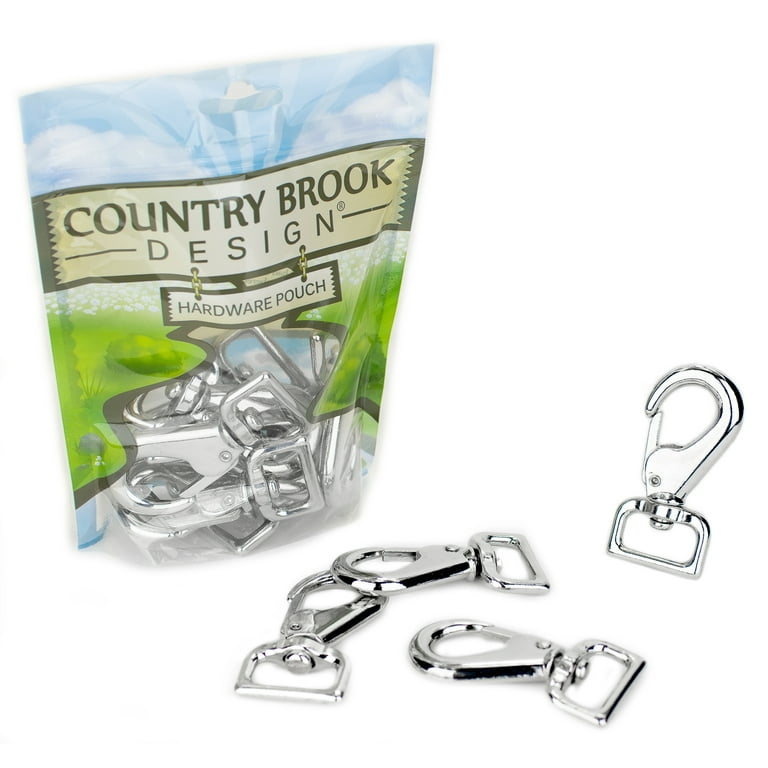 10 - Country Brook Design® 1 inch Swivel Lever Snap Hooks