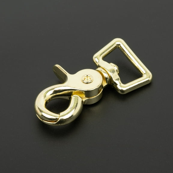 10 - Country Brook Design® 3/4 inch Brass Plated Trigger Swivel Snap Hooks